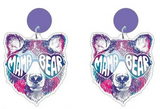 Mama Bear Glasses Earrings