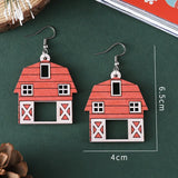 Red Barn Earrings