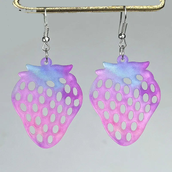 Pastel Strawberry Earrings