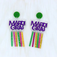 Mardi Gras Earrings