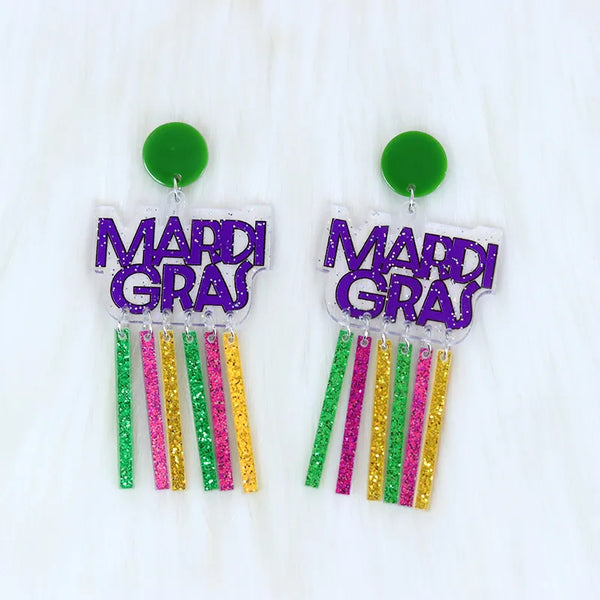 Mardi Gras Earrings
