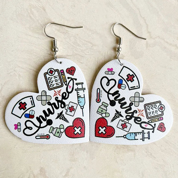 Nurse Heart Earrings