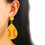 Studded Softball Earrings