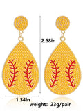 Studded Softball Earrings