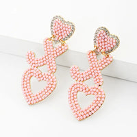 XO Heart Earrings