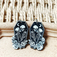 Skeleton Coffin Earrings