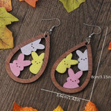 Wooden Peep Earrings