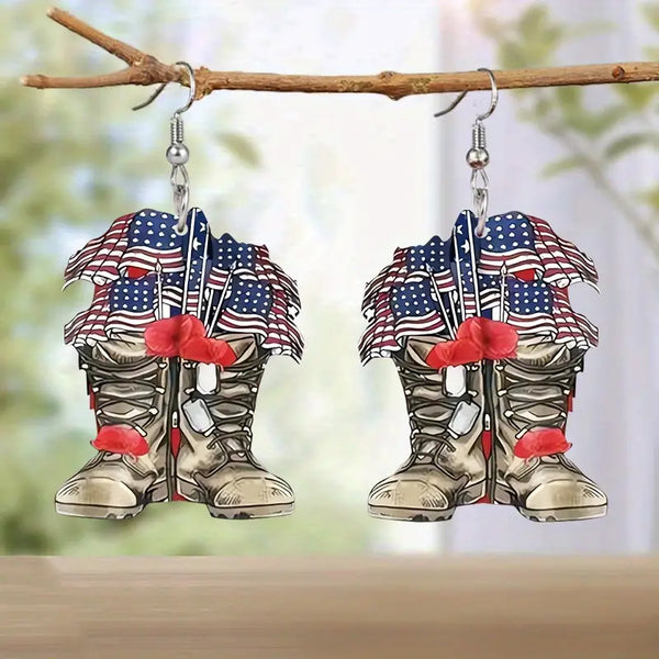 Soldier Boot Earrings