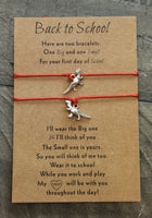 Red Dino Back to School Bracelets