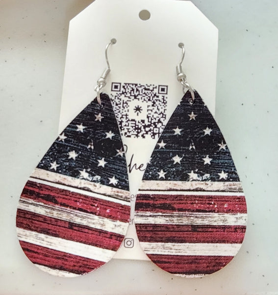Flag Earrings