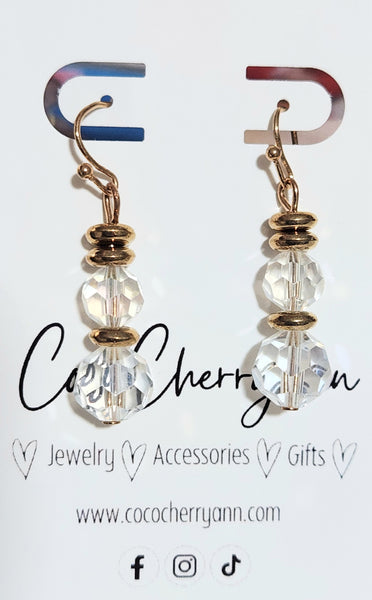 Beaded Snowman Dangles