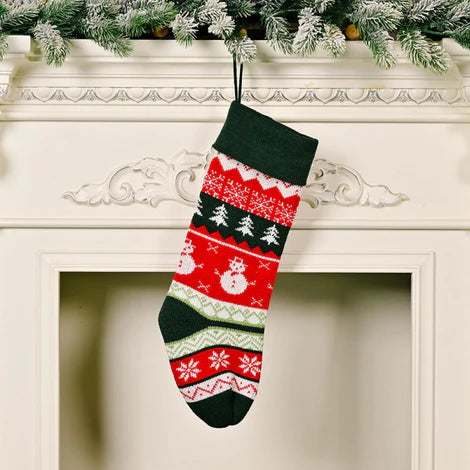 Vintage Snowman Stocking