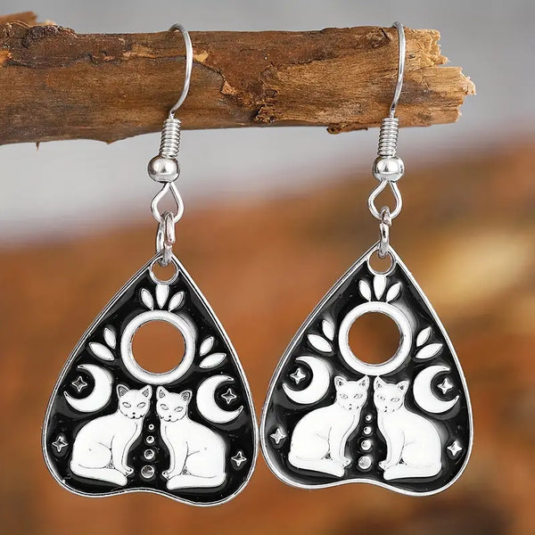 Cat Moon Earrings