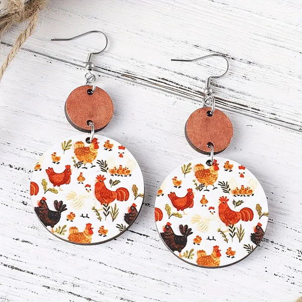 Vintage Chicken Dangles