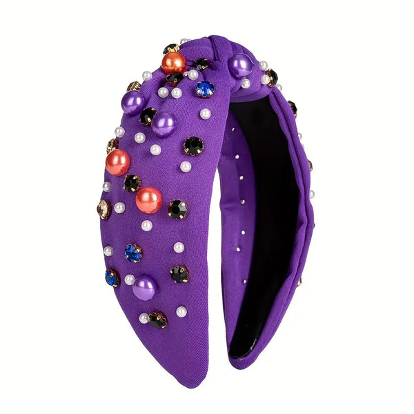Purple Pearl Headband