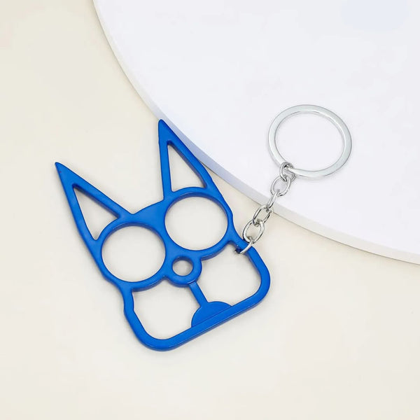 Blue Cat Self Defense Keychain