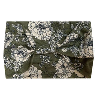 Olive & Cream Floral Headband