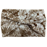 Brown & White Floral Headband