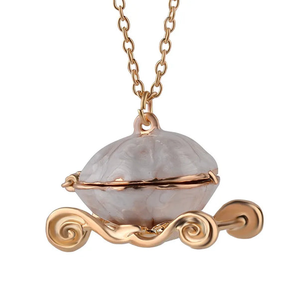 Pumpkin Carriage Necklace