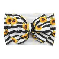Stripe Sunflower Baby Headband