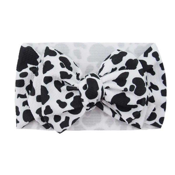 Cow Print Baby Headband