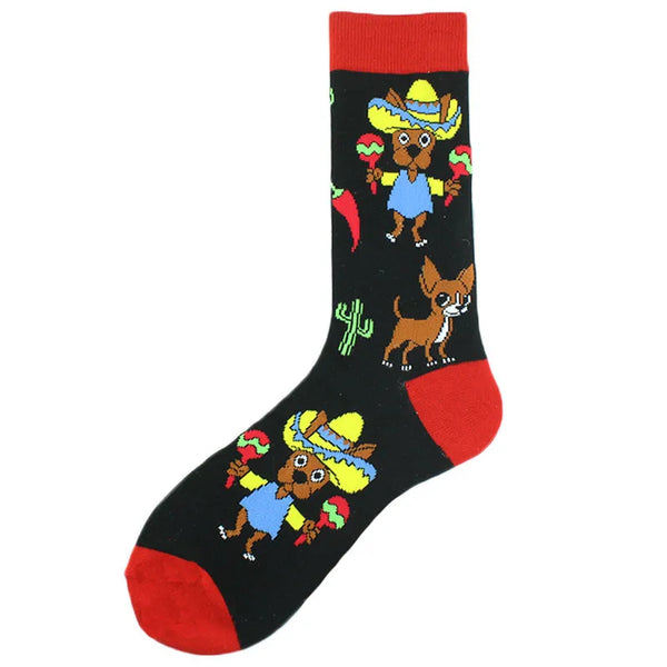 Mariachi Chihuahua Socks