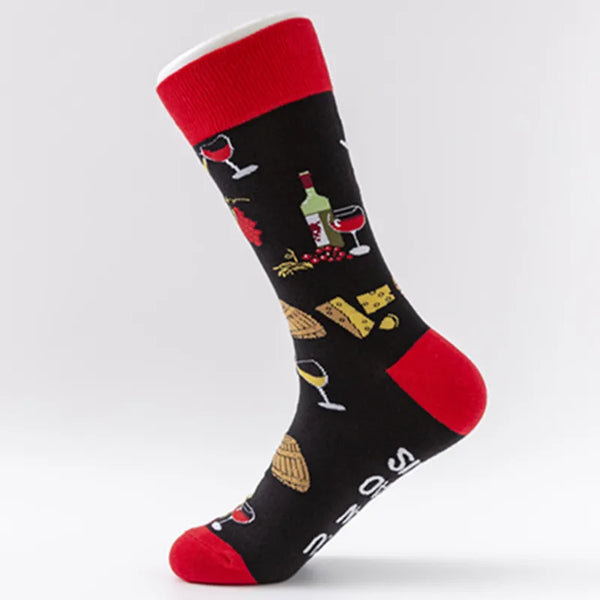 Wine & Cheese Socks
