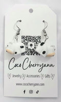 3D Cow Earrings