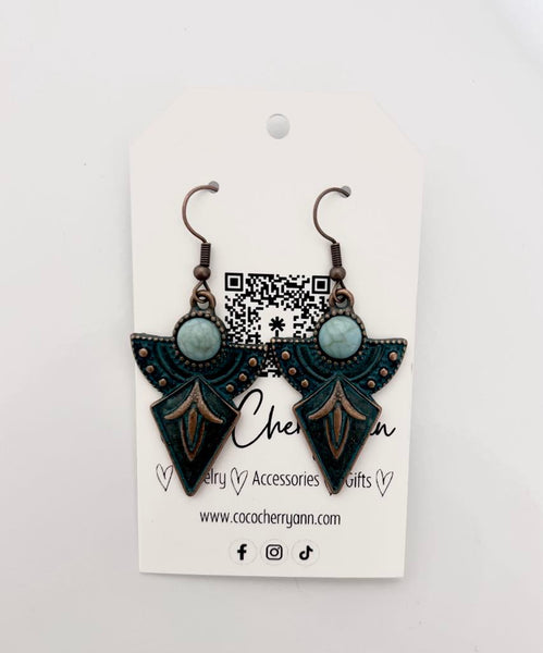 Boho Arrowhead Earrings