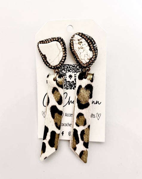 Gemstone Dangle Earrings