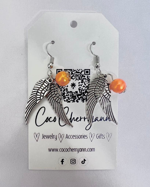 Golden Snitch Earrings - Silver