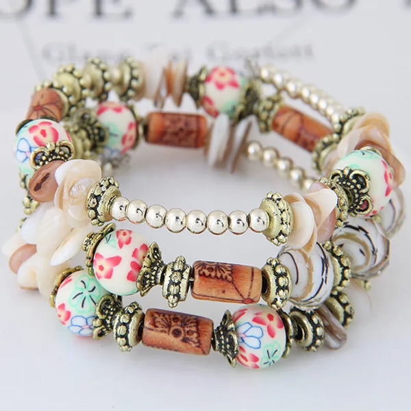 Boho Memory Wire Bracelet