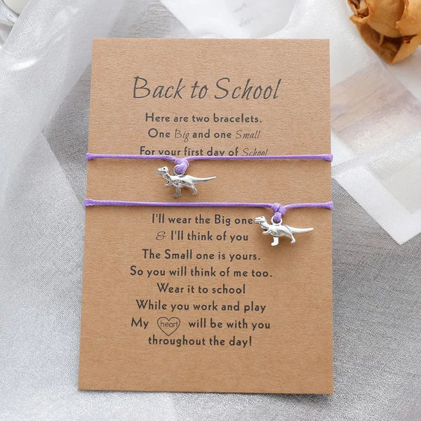 Purple Dino Back to School Bracelets