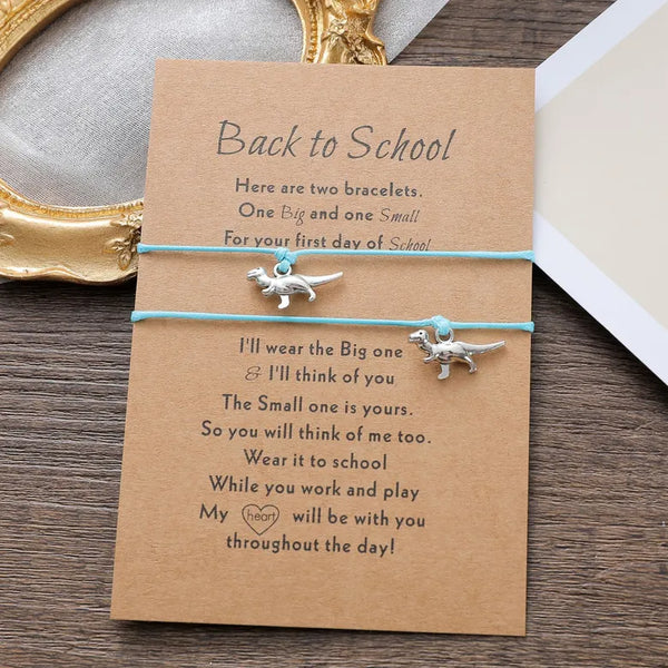 Blue Dino Back to School Bracelets