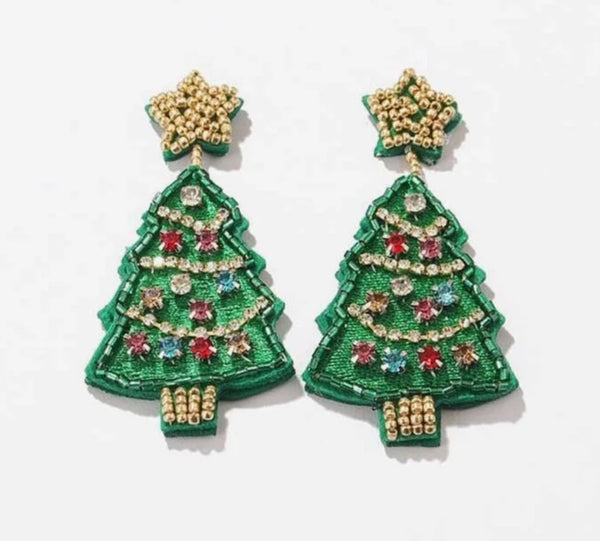 Jeweled Tree Earrings