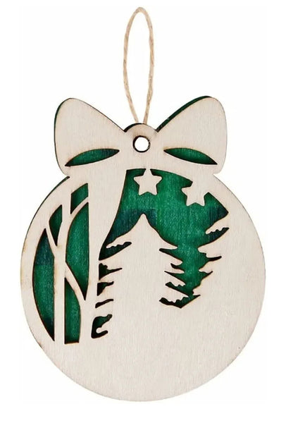Green Plaid Tree Ornament