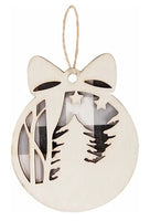 Gray Plaid Tree Ornament