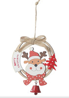 Merry Xmas Reindeer Ornament