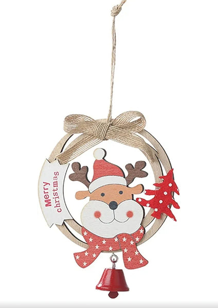 Merry Xmas Reindeer Ornament