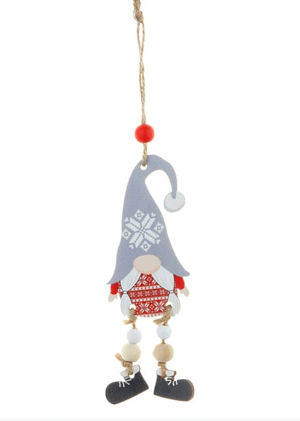 Beaded Leg Gnome Ornament