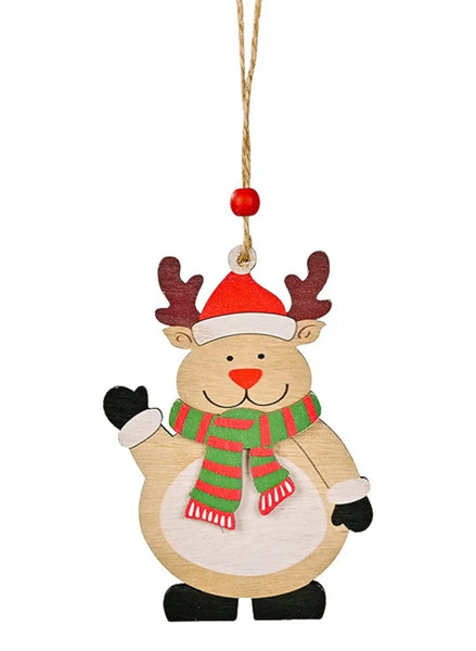 Wooden Reindeer Ornament