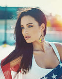 Sunflower Flag Earrings
