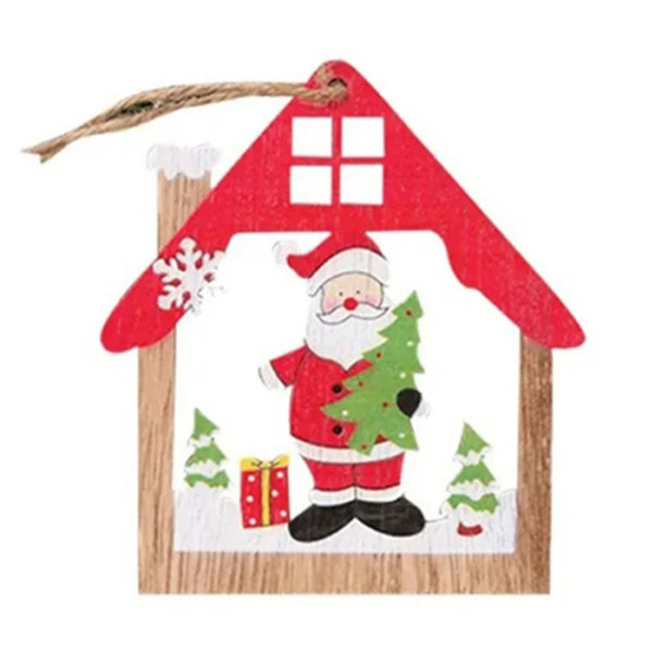 Santa Cottage Ornament