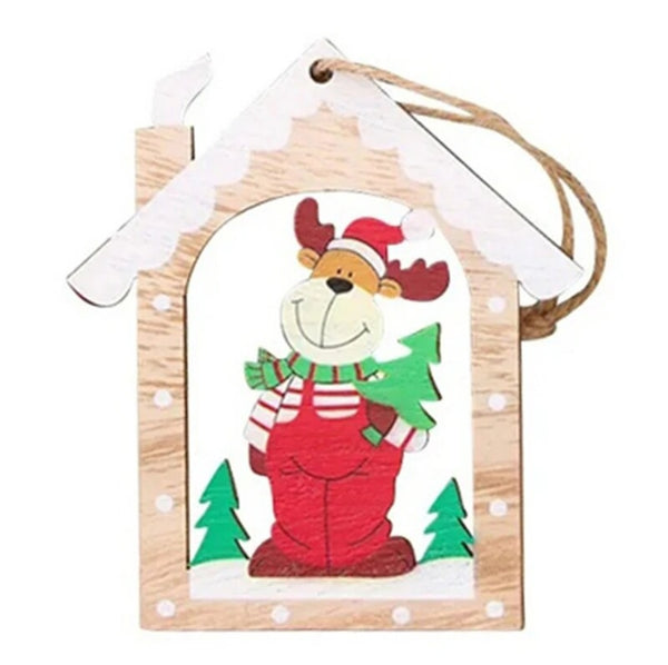 Reindeer Cottage Ornament