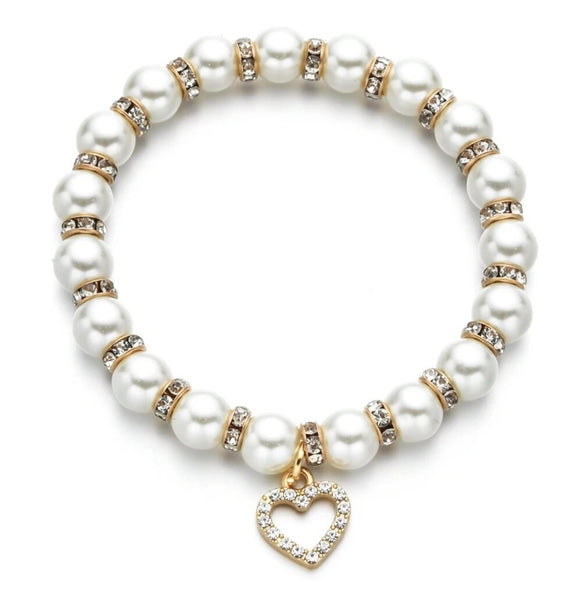 Pearl Heart Bracelet