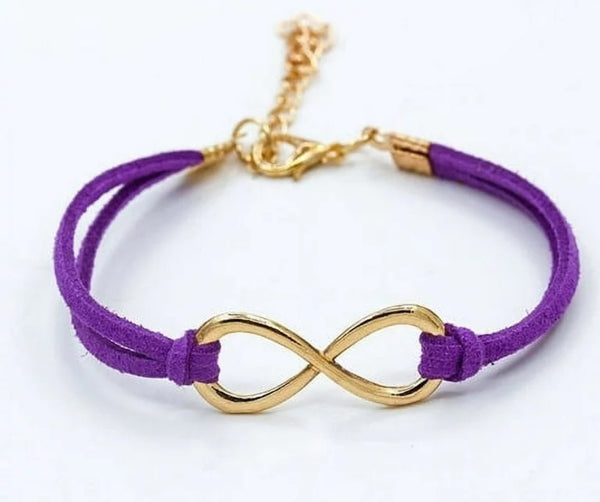 Purple Infinity Bracelet