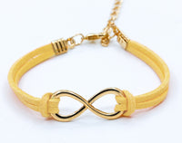 Yellow Infinity Bracelet