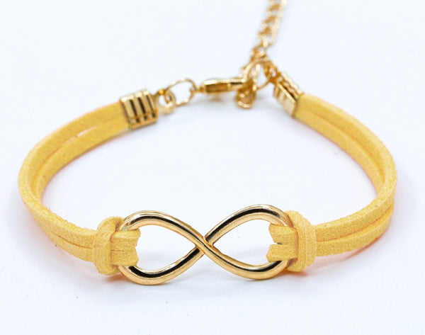 Yellow Infinity Bracelet