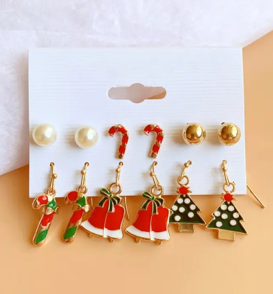 Xmas Tree Earring Set