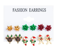 Christmas Bow Earring Set